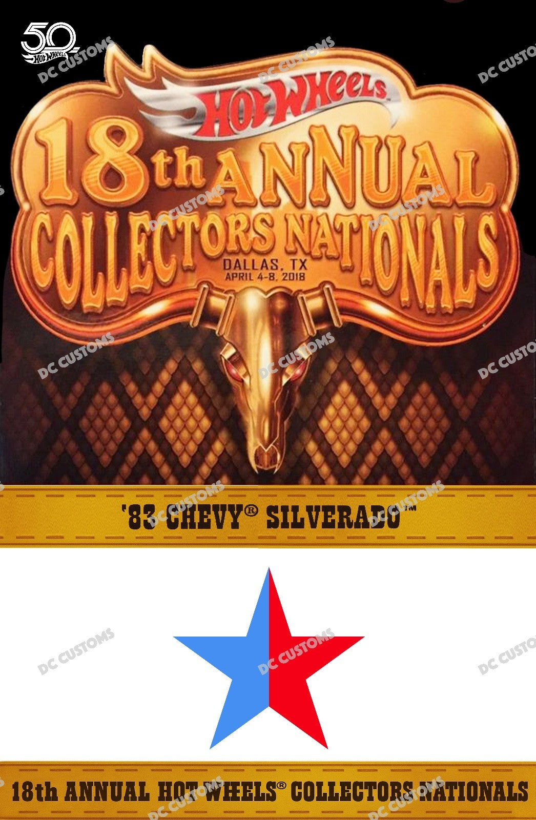 CUSTOM CARD FOR HW 18TH ANNUAL DALLAS SILVERADO