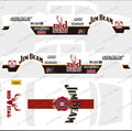 55 CHEVY GASSER (WHITE TONER) DECALS RED STAG