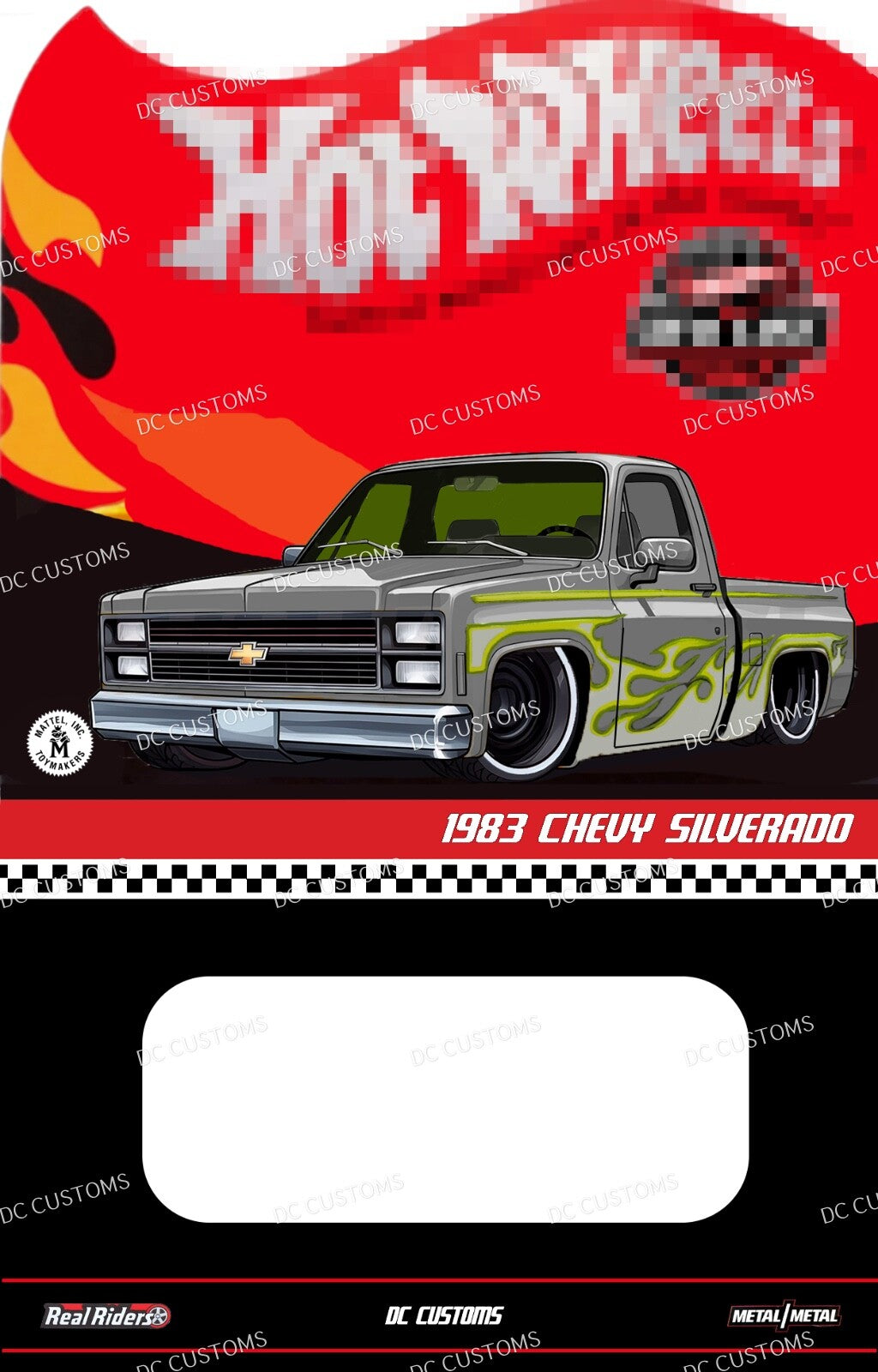 CUSTOM CARD FOR HW 83 SILVERADO FLAMES 5 PACK – DC CUSTOMS CRAFTED