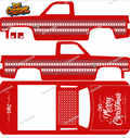 83 CHEVY SILVERADO (WHITE TONER) DECALS CHRISTMAS A1