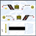 55 CHEVY GASSER (WHITE TONER) DECALS M00NEYES V3