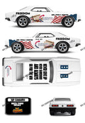 67 CAMARO (WHITE TONER) DECALS TURNING POINT