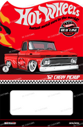 CUSTOM CARD FOR HW CUSTOM 62 CHEVY RED SPEED SHOP