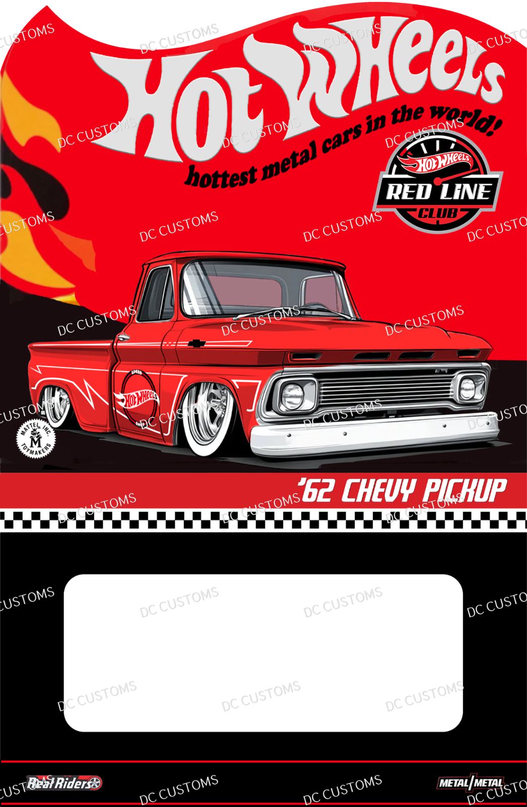 CUSTOM CARD FOR HW CUSTOM 62 CHEVY RED SPEED SHOP