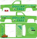 83 CHEVY SILVERADO (WHITE TONER) DECALS DOLLAR TREE