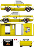 83 CHEVY SILVERADO (WHITE TONER) DECALS FIRE ROD