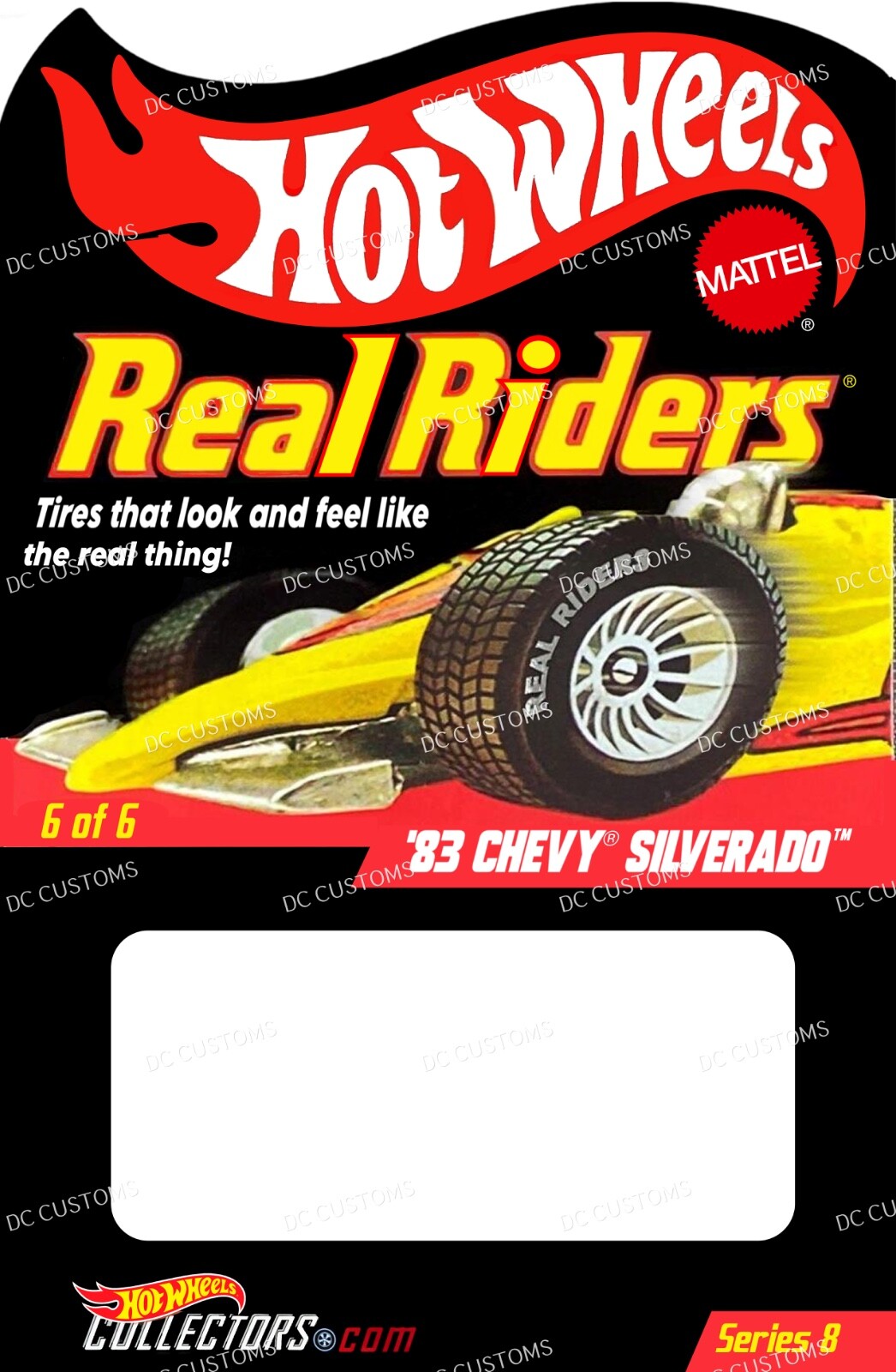 CUSTOM CARD FOR HW 83 SILVERADO ANTIFREEZE REAL RIDER