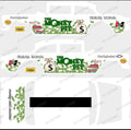 55 CHEVY GASSER (WHITE TONER) DECALS MONEY PIT