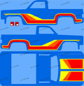 83 CHEVY SILVERADO (WHITE TONER) DECALS HOT ONES 2011