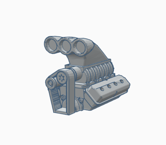 55 CHEVY GASSER ENGINES (3D PRINTED RESIN)