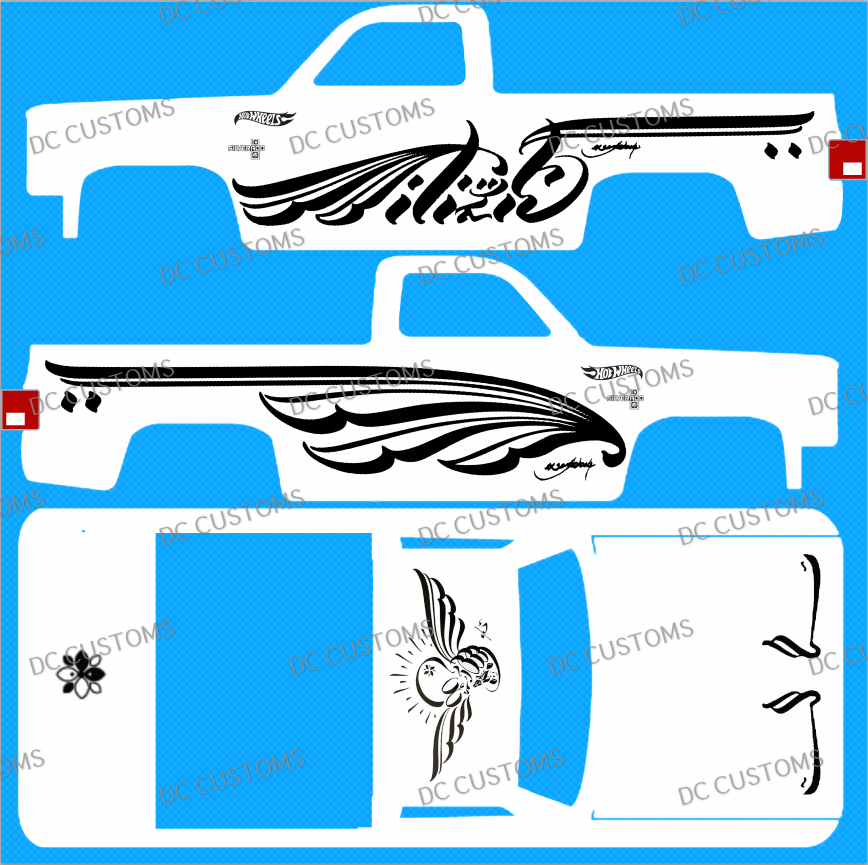 83 CHEVY SILVERADO (NONE-WHITE TONER) DECALS JAPAN CONVENTION