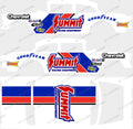 55 CHEVY GASSER (WHITE TONER) DECALS SUMMIT RACING