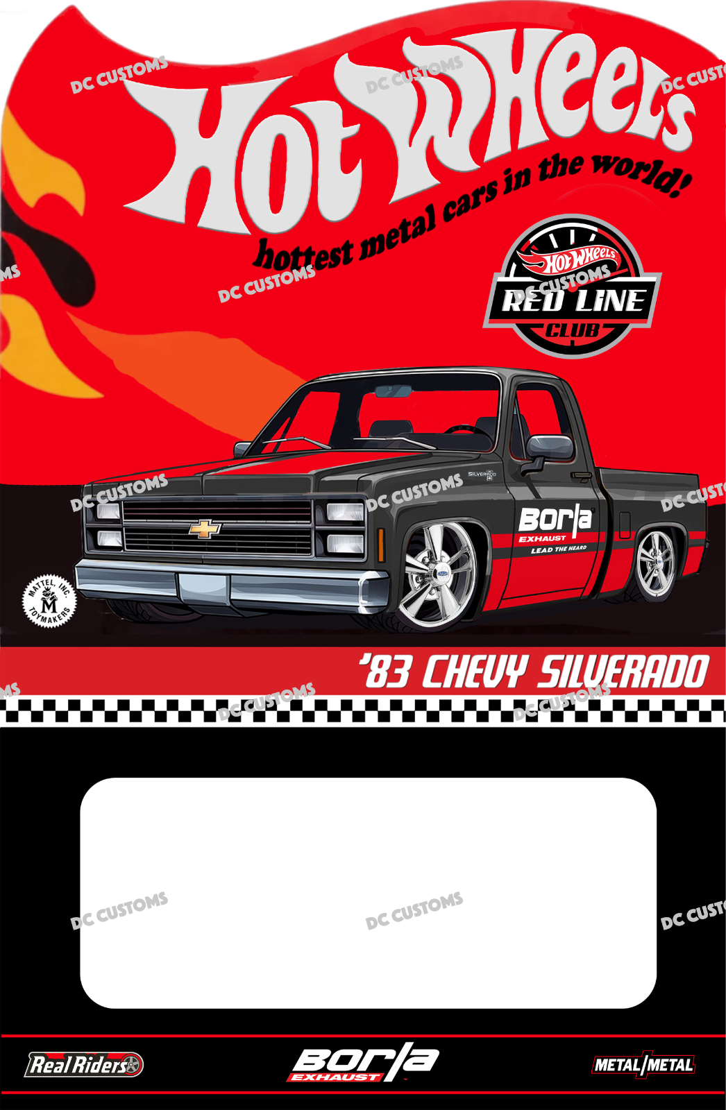 CUSTOM CARD FOR HW SILVERADO BORLA 2 PACK