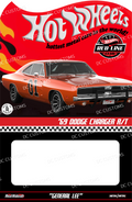 CUSTOM CARD FOR 69 DODGE CHARGER GEN. LEE