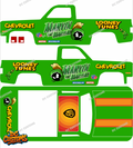 83 CHEVY SILVERADO (WHITE TONER) DECALS MARVIN THE MARTIAN