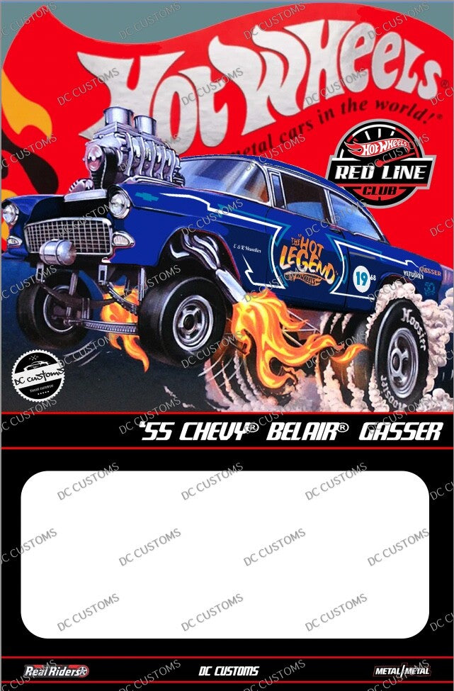 CUSTOM CARD FOR HW THE HOT LEGEND 55 GASSER