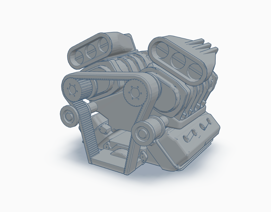 55 CHEVY GASSER ENGINES (3D PRINTED RESIN)