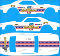 67 CAMARO (WHITE TONER) DECALS EVEL K