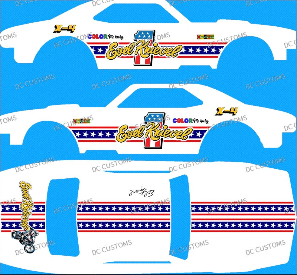 67 CAMARO (WHITE TONER) DECALS EVEL K