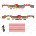 55 CHEVY GASSER (WHITE TONER) DECALS CLAY SMITH