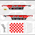 55 CHEVY GASSER (WHITE TONER) DECALS EDELBROCK