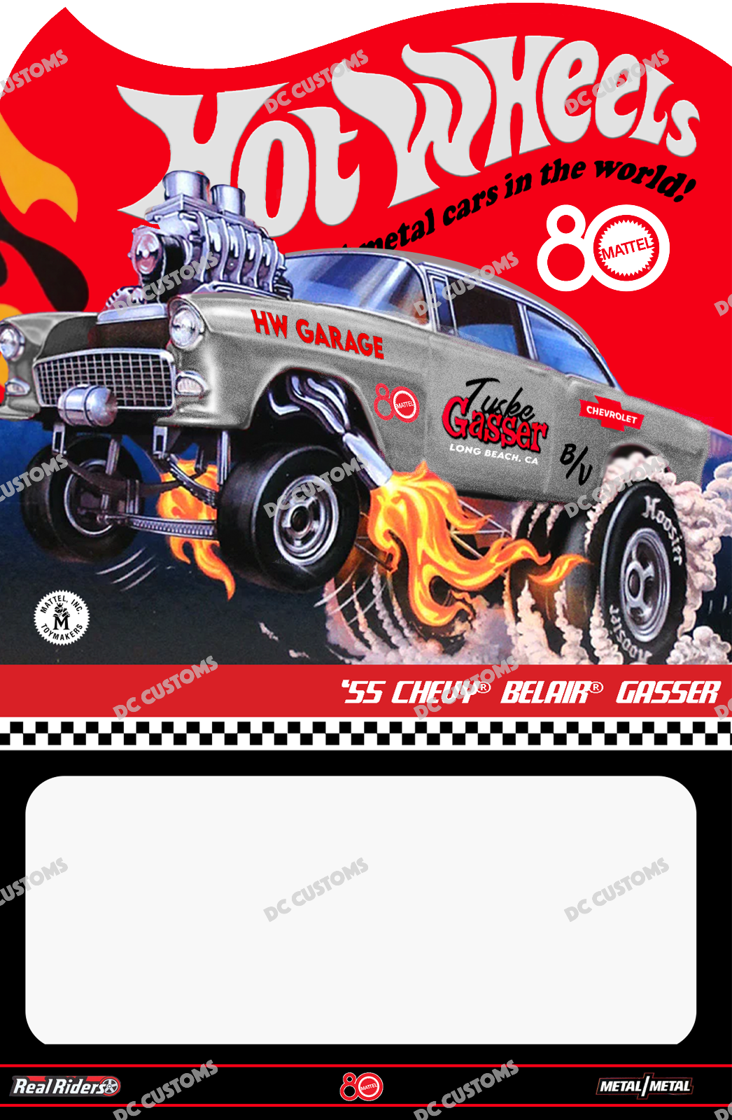 CUSTOM CARD FOR HW 80TH ANNIVERSARY 55 CHEVY GASSER