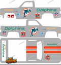 83 CHEVY SILVERADO (WHITE TONER) DECALS DOLPHINS