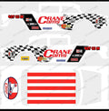 55 CHEVY GASSER (WHITE TONER) DECALS CRANE CAMS