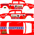 55 CHEVY GASSER (WHITE TONER) DECALS MONGOOSE