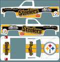 83 CHEVY SILVERADO (WHITE TONER) DECALS STEELERS