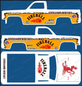 83 CHEVY SILVERADO (WHITE TONER) DECALS FIREBALL