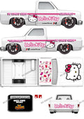 83 CHEVY SILVERADO (WHITE TONER) DECALS HELL0 KITTY