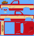 83 CHEVY SILVERADO (WHITE TONER) DECALS 18TH NATIONALS