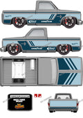 83 CHEVY SILVERADO (WHITE TONER) DECALS ZAMAC