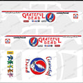 55 CHEVY GASSER (WHITE TONER) DECALS GRATEFUL