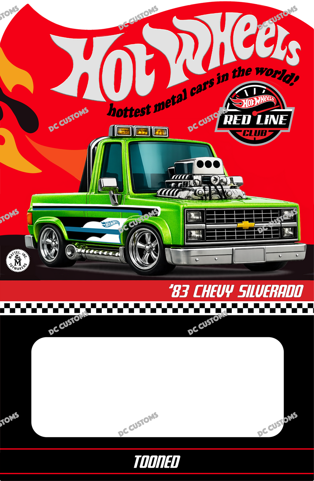 CUSTOM CARD FOR TOONED 83 SILVERADO METALLIC GREEN