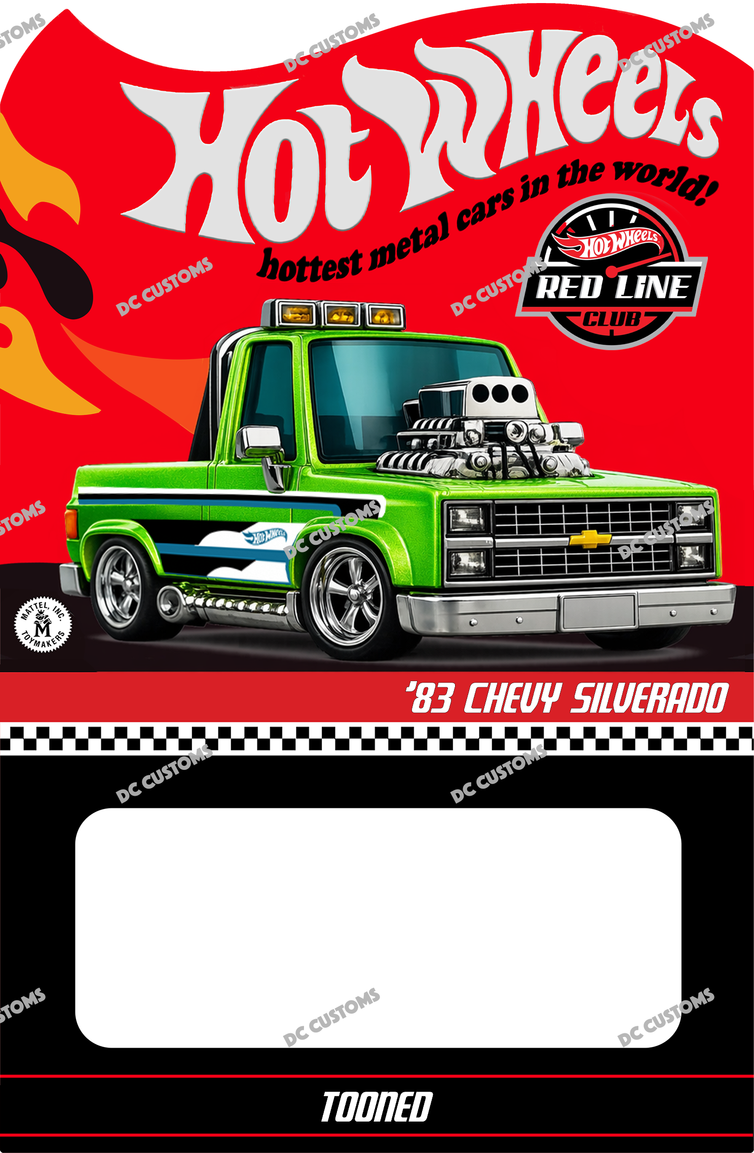 CUSTOM CARD FOR TOONED 83 SILVERADO METALLIC GREEN